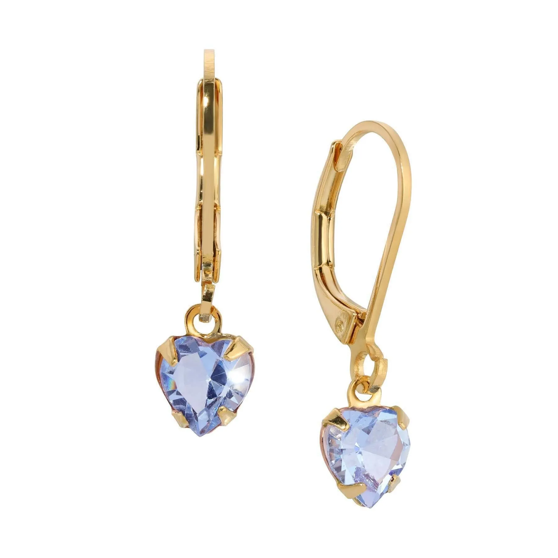 1928 Jewelry Radiant Love Austrian Crystal Heart Drop Earrings