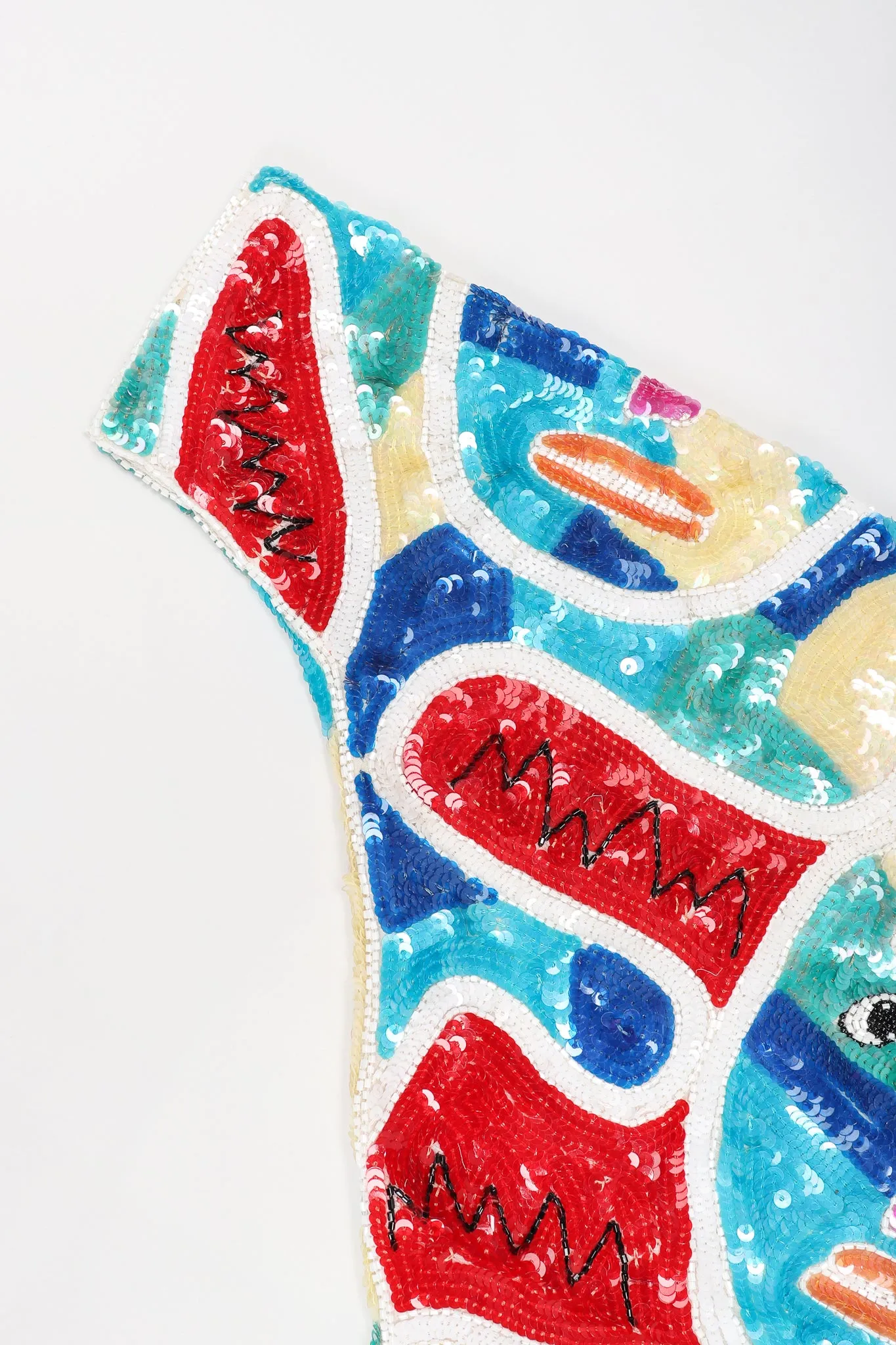 Abstract Faces Dolman Tunic