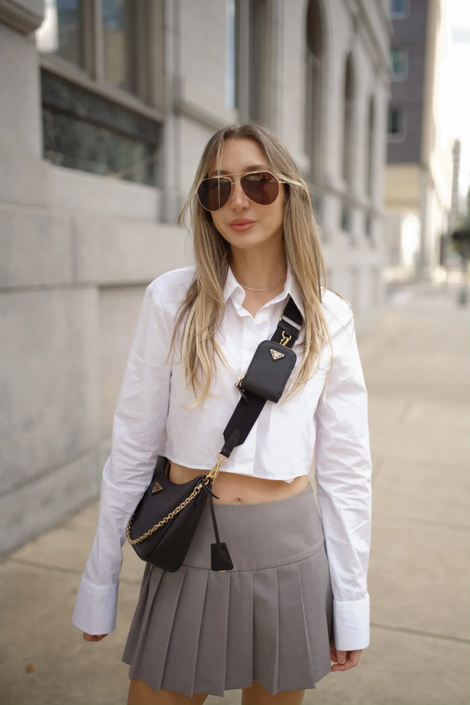 ANEA HILL  Yacht Gold Aviator Sunglasses