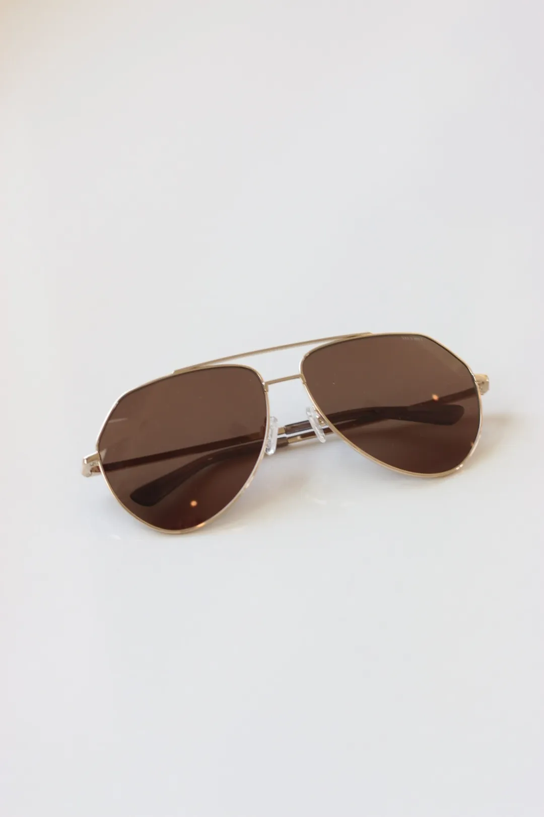 ANEA HILL  Yacht Gold Aviator Sunglasses