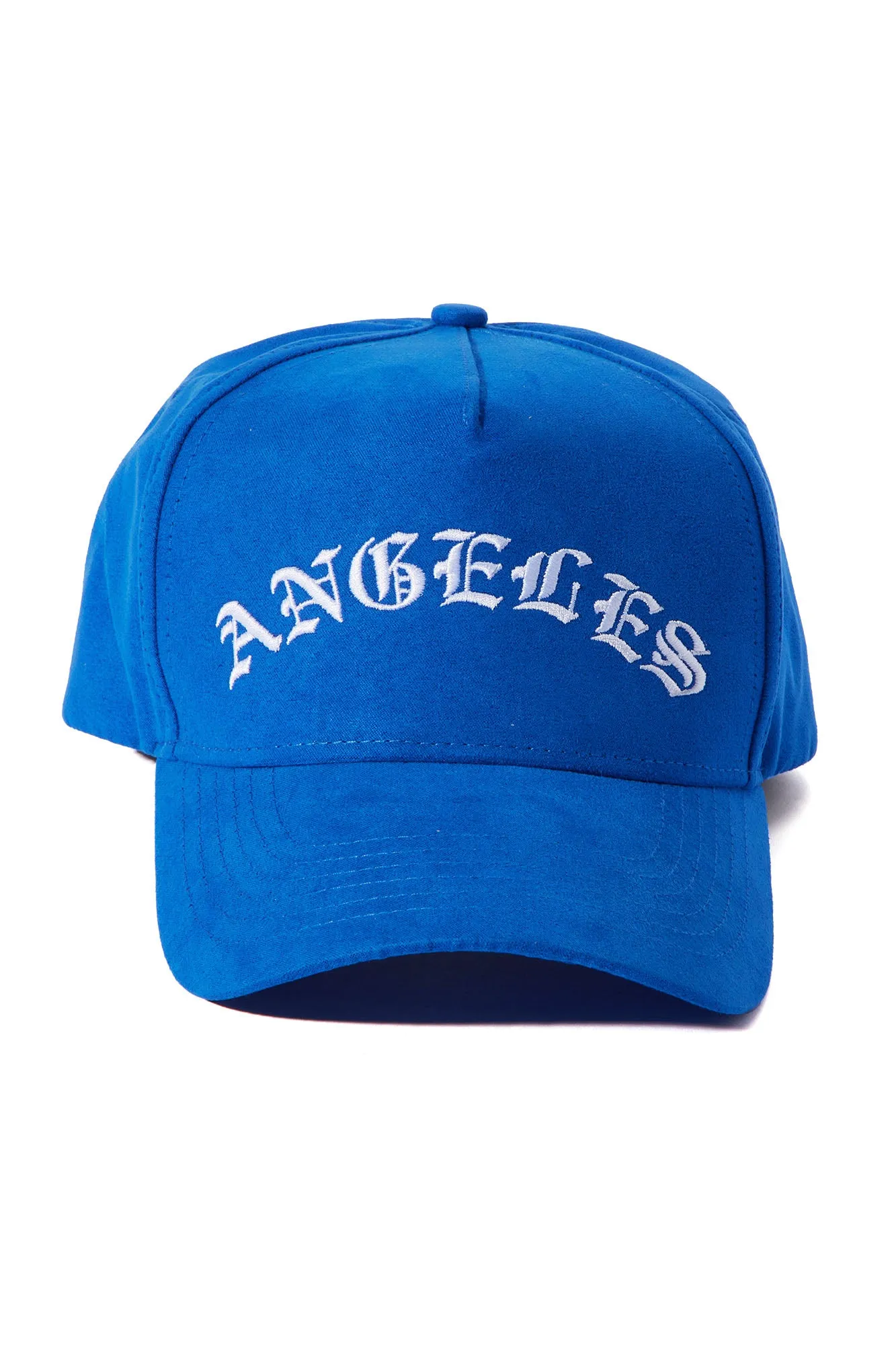 Angels Suede Snapback Hat - Royal