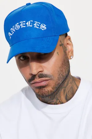 Angels Suede Snapback Hat - Royal