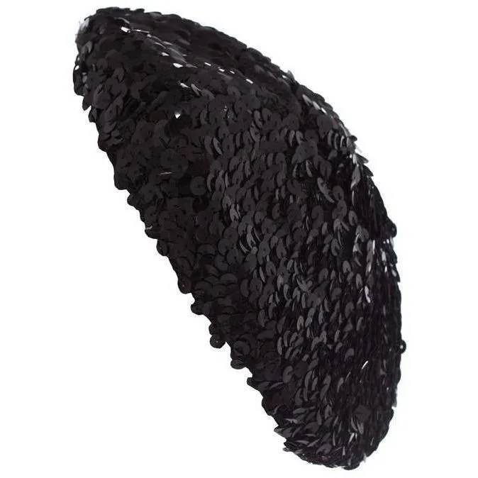 ARCHIVE: 1940s Black Sequin Hat