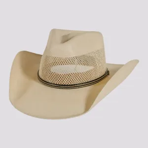 Caleb | Mens Vented Crown Canvas Western Cowboy Hat