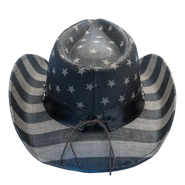 California Hat Company - Freedom Star American Flag Cowboy Hat