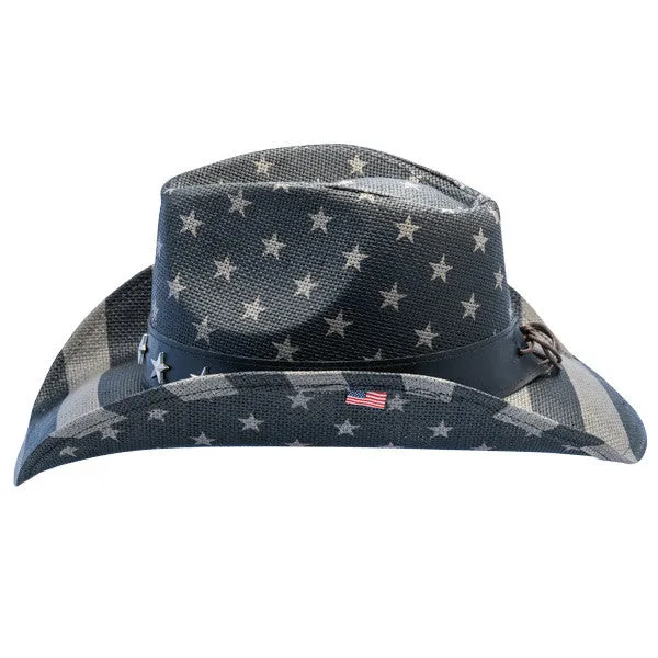 California Hat Company - Freedom Star American Flag Cowboy Hat