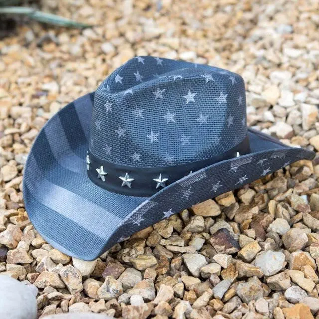 California Hat Company - Freedom Star American Flag Cowboy Hat
