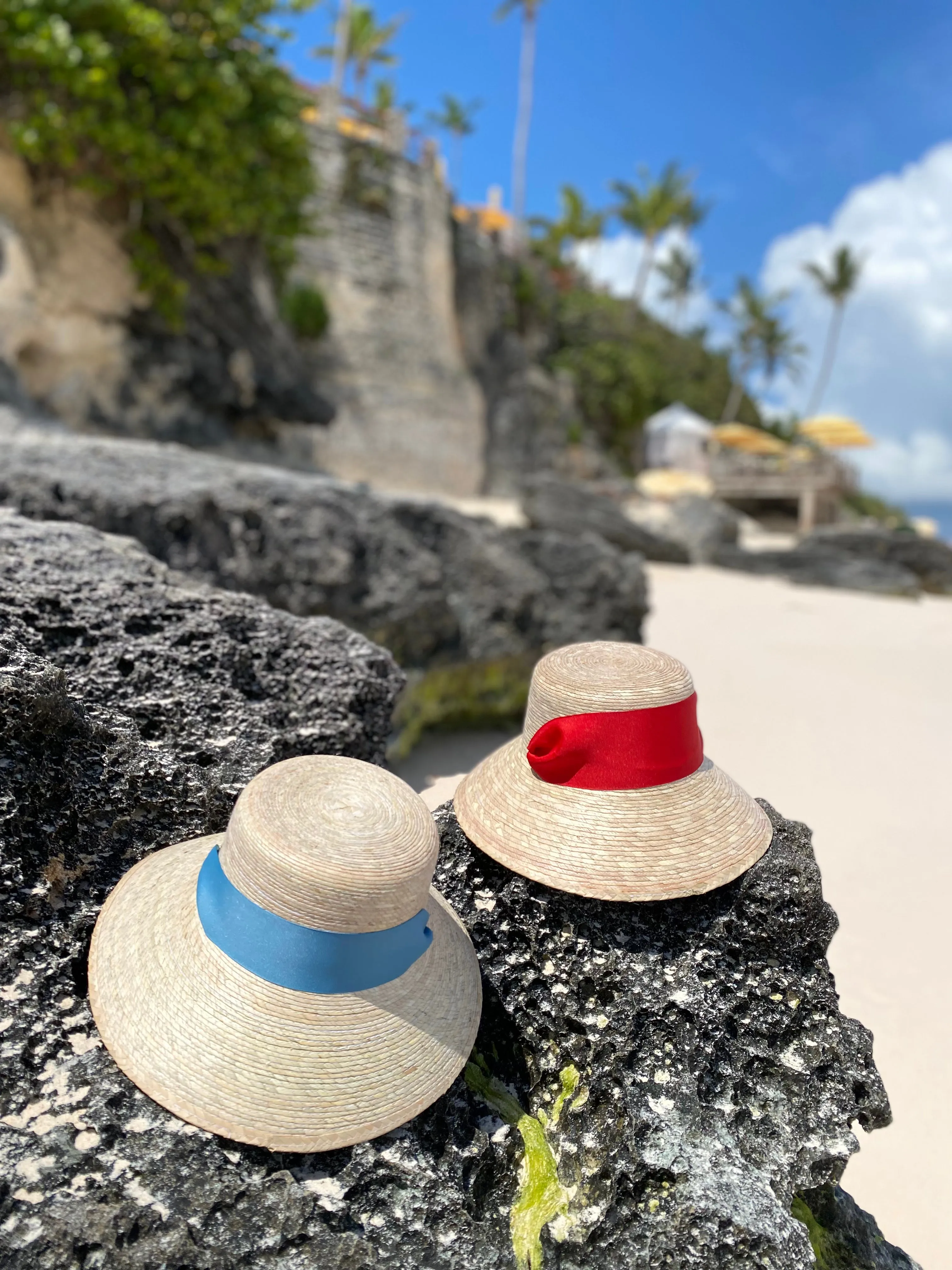 Clematis Bucket Hat - Black Wide & Short Grosgrain Ribbon