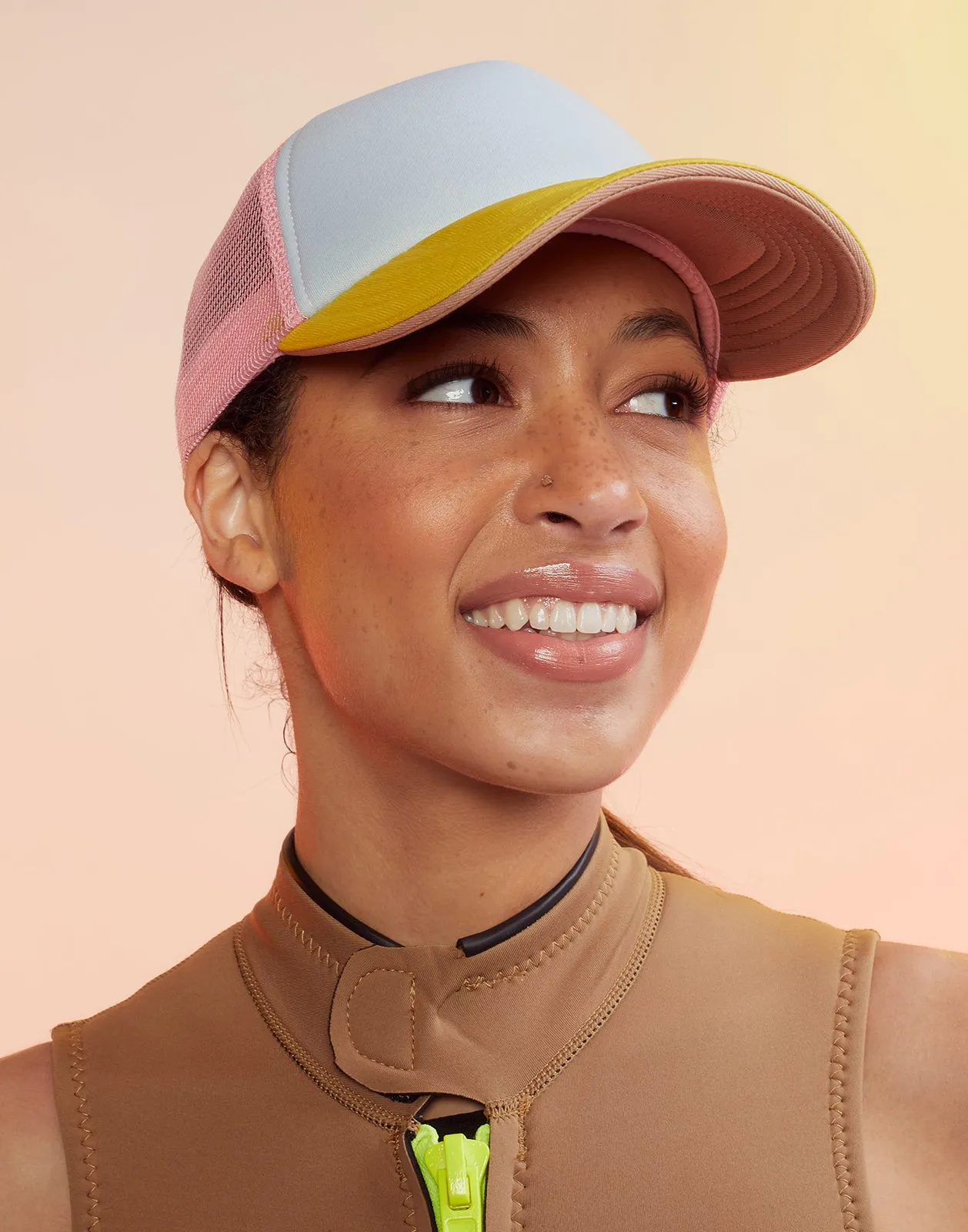 Colorblock Trucker Hat