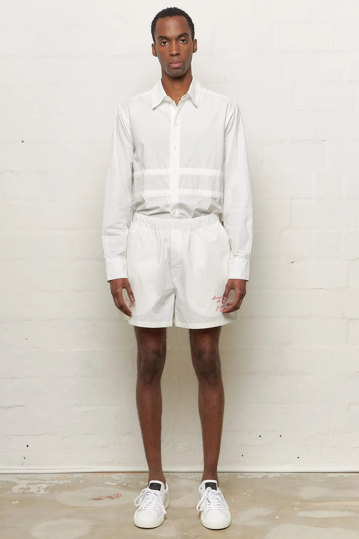 Cotton Swim Shorts White