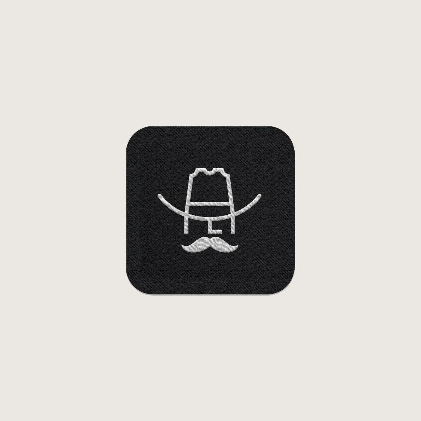 Cowboy Hat Patch Sticker: Black / OS