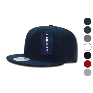 Decky Acrylic Retro Flat Bill Snapback 5 Panel Baseball Caps Hats Unisex