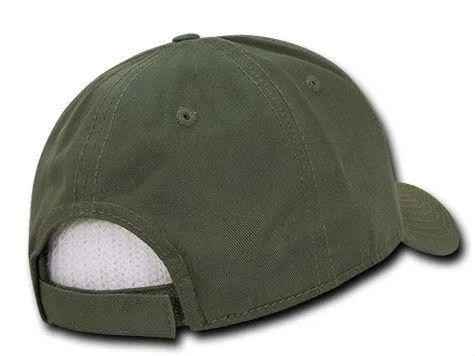 Decky Cotton Low Crown 6 Panel Structured Dad Caps Hats Hook & Loop Unisex