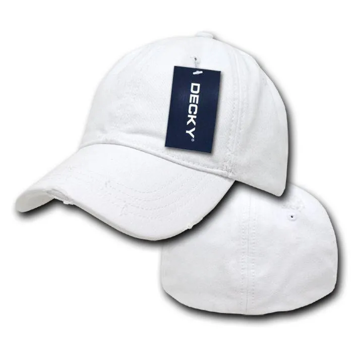 Decky Fitted Vintage Washed Polo Distressed Baseball 6 Panel Hats Caps