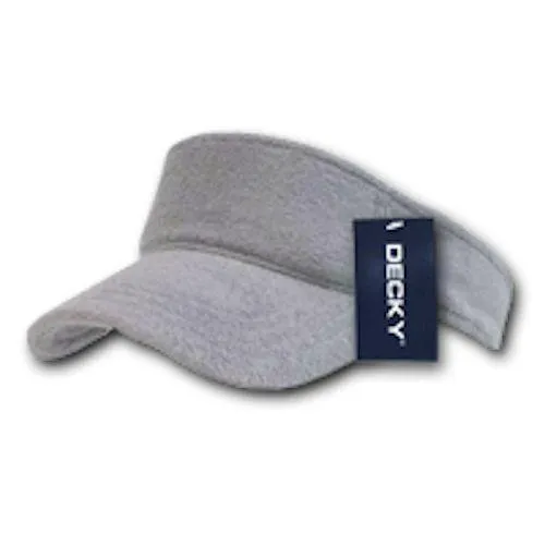 Decky Golf Tennis Walking Visor Sports Summer Sun Terry Cloth Snug Fit Unisex