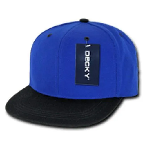 Decky Lot Of 50 Flat Bill Snapback Caps Hats Solid Two Tone Wholesale Lots!