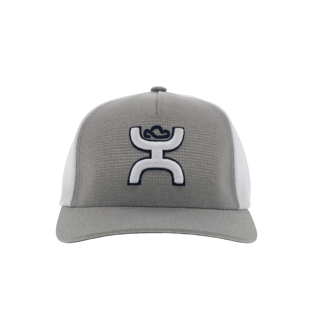 Hooey Men's Coach Flexfit Grey White Hat