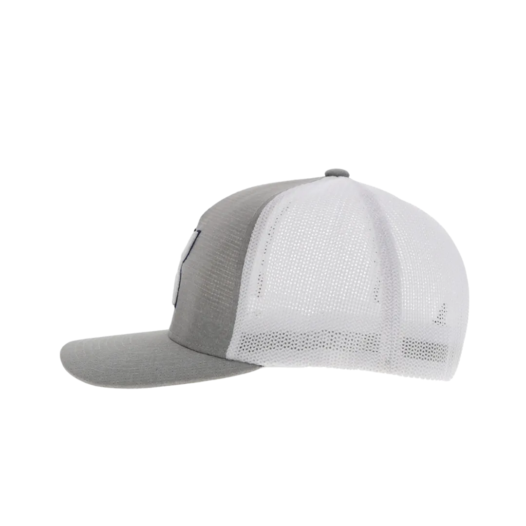 Hooey Men's Coach Flexfit Grey White Hat