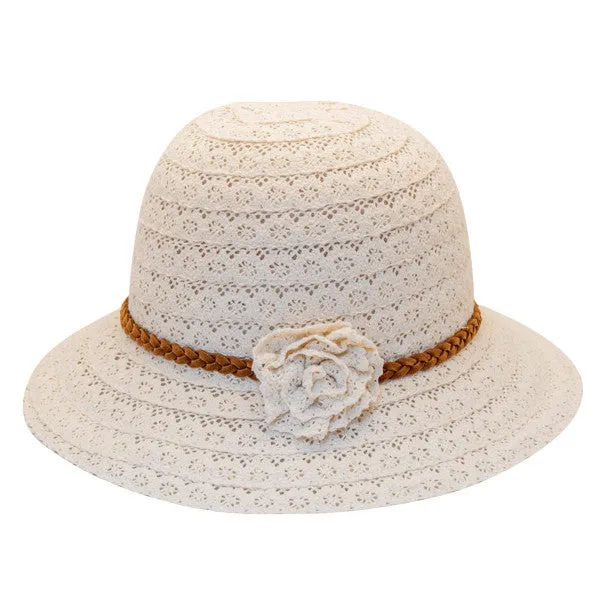 Jeanne Simmons - Poly-Cotton Lace Cloche Hat