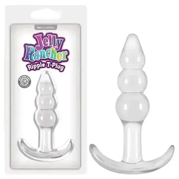 Jelly Rancher Ripple T-Plug -  10.9 cm (4.3'') Butt Plug