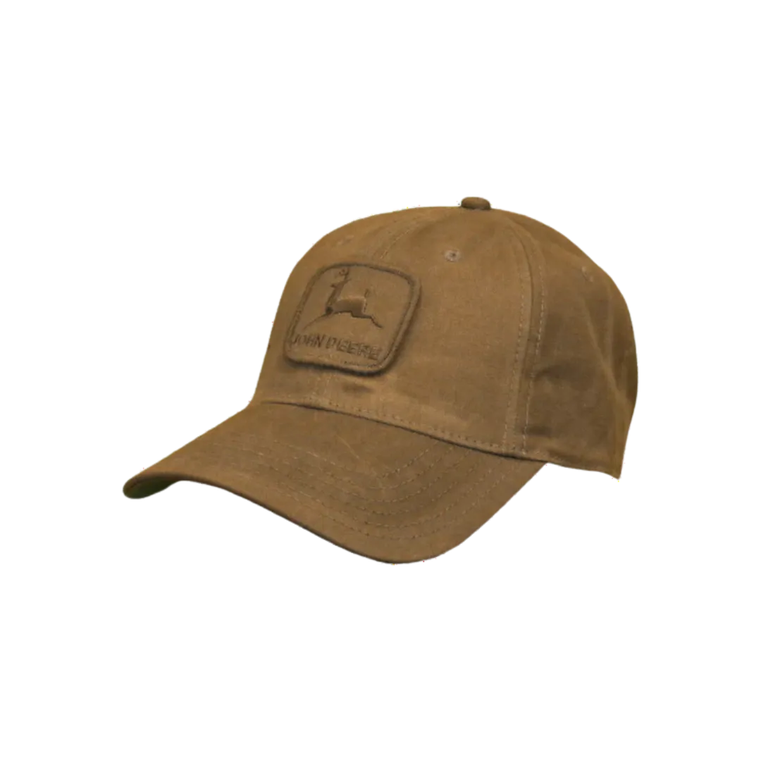 John Deere Brown Sueded Patch Cap