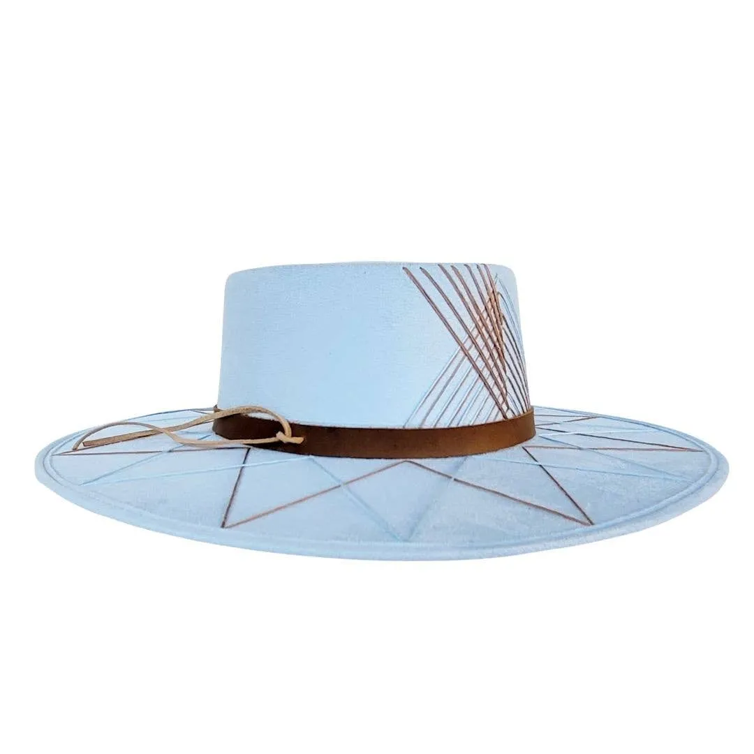 LANVAL Gambler Crown Hat  : Blue