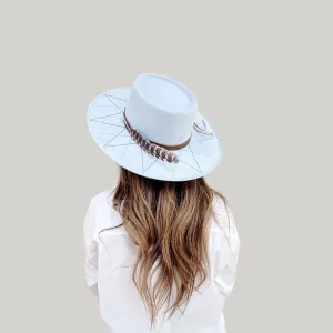 LANVAL Gambler Crown Hat  : Blue