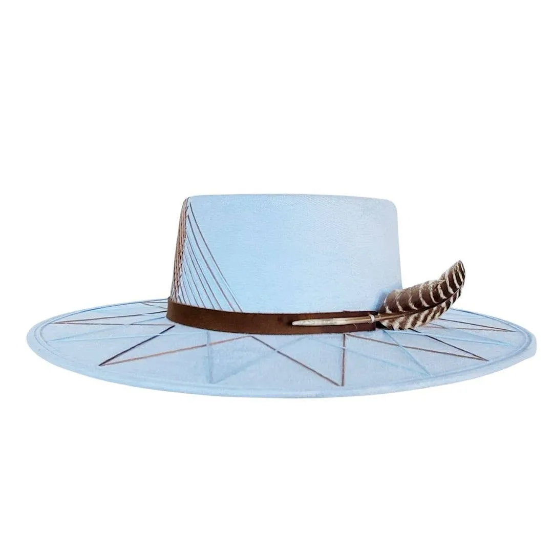 LANVAL Gambler Crown Hat  : Blue