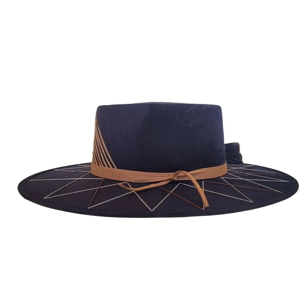 Marcelo Gambler Crown Hat  : Black