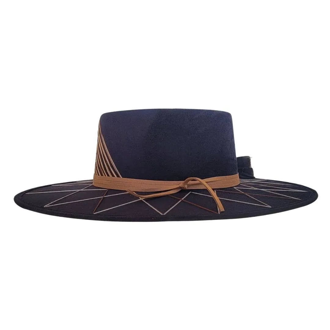 Marcelo Gambler Crown Hat  : Black