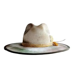 Maximus Western Hat : Beige/Green