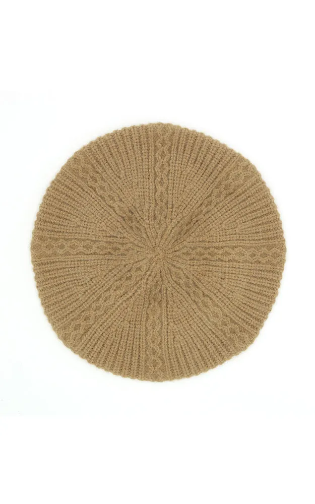 MH0083 SOLID COLOR KNIT BERET HATS