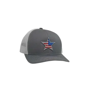 Oil Field Hats Usa Star White Cap