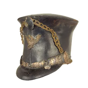 Original U.S. Seminole Wars Era Model 1824 Bell Crown “Tar Bucket” Shako