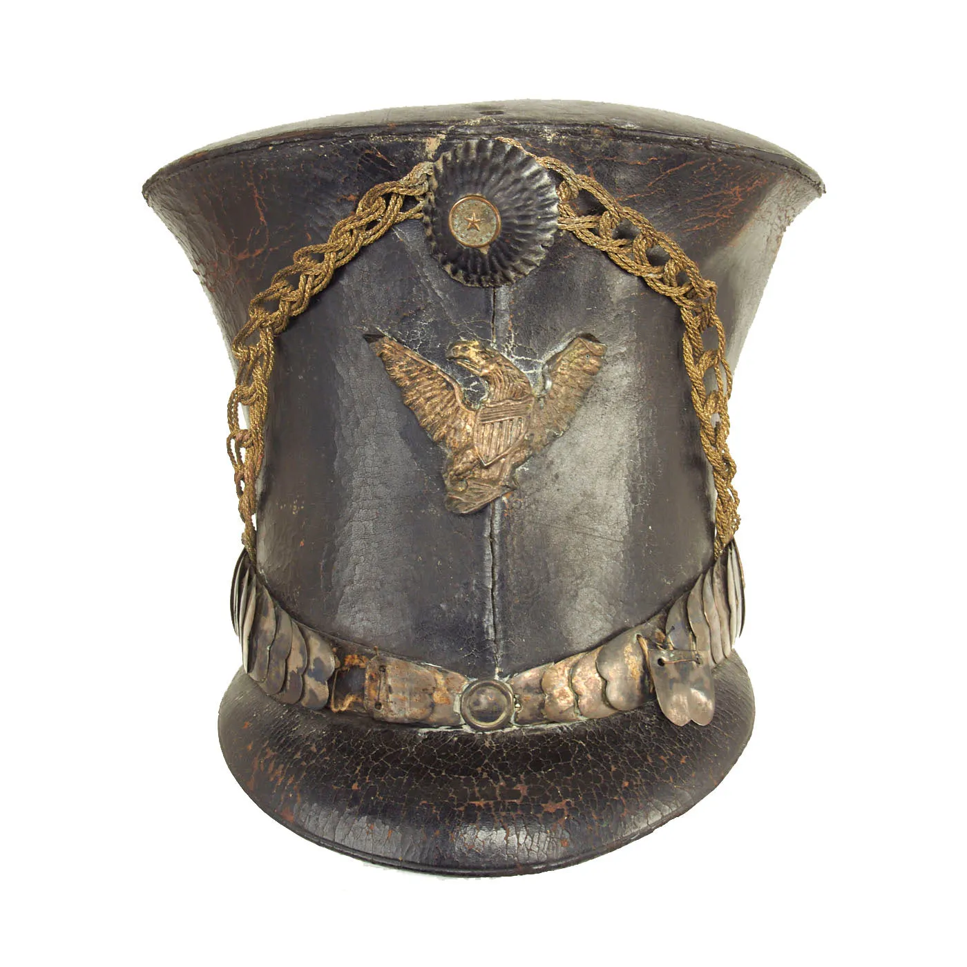 Original U.S. Seminole Wars Era Model 1824 Bell Crown “Tar Bucket” Shako