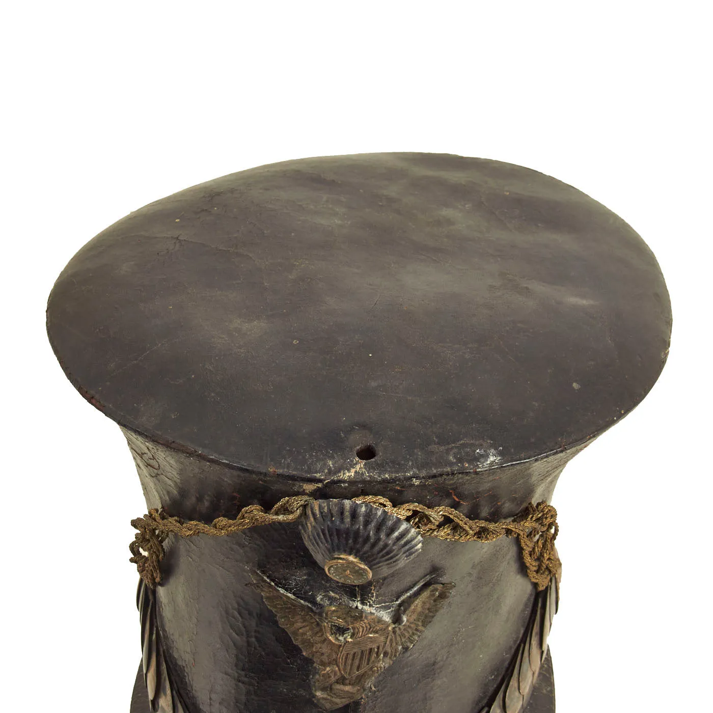 Original U.S. Seminole Wars Era Model 1824 Bell Crown “Tar Bucket” Shako