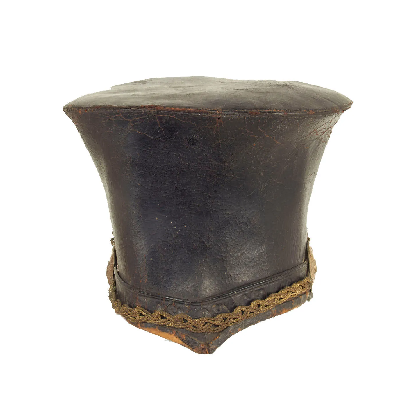 Original U.S. Seminole Wars Era Model 1824 Bell Crown “Tar Bucket” Shako