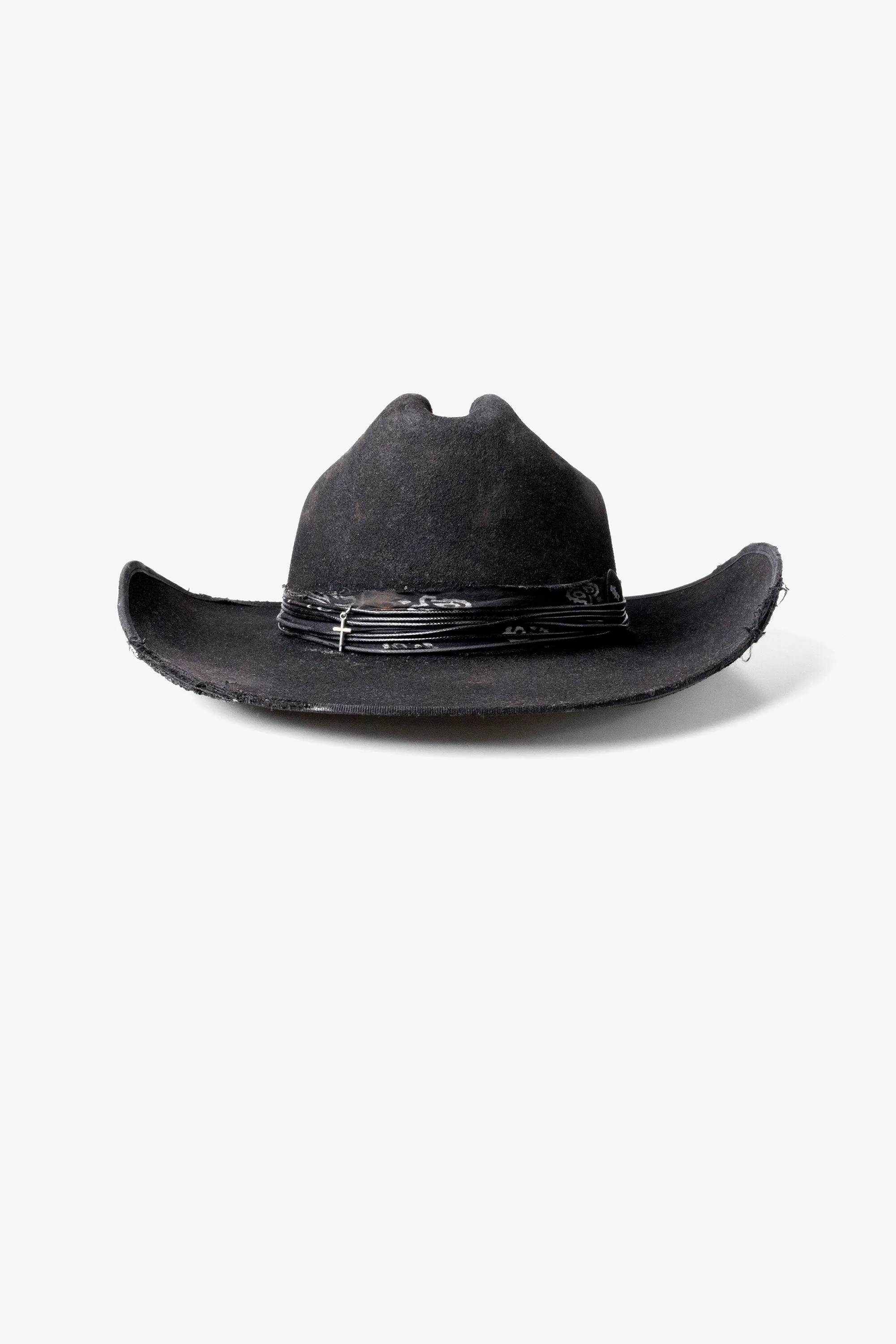 OUTLAW COWBOY HAT | HEAVY RELIC BLACK