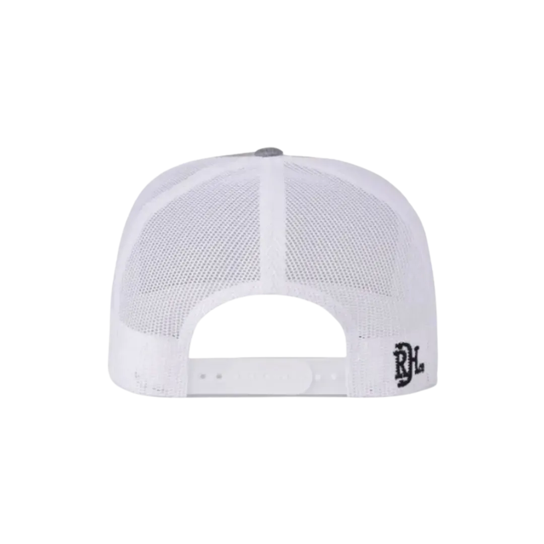 Red Dirt Hat Men's Mesh Back Snapback Patch Light Grey Cap