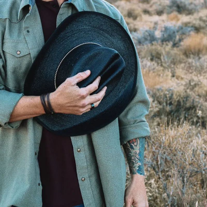 Resistol Jason Aldean Palm Leaf Cowboy Hat - Asphalt