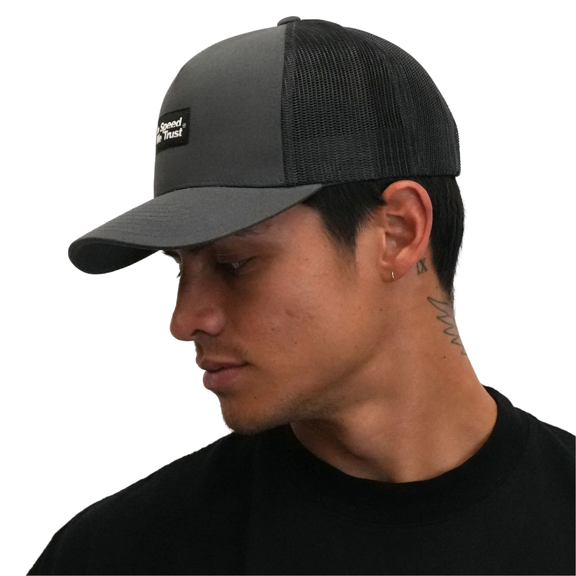 Retro Trucker Cap "ISWT" Charcoal