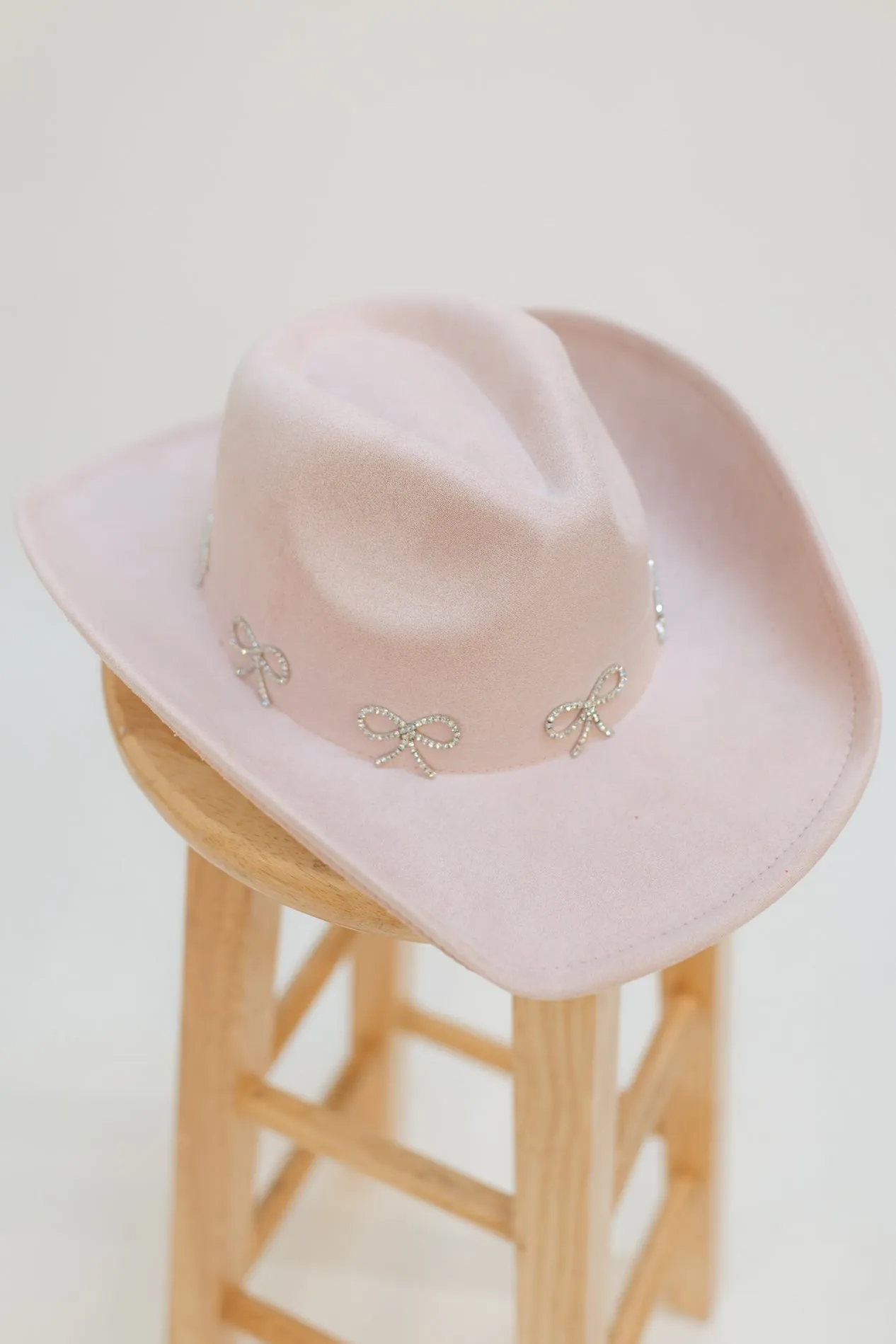 Rhinestone Bow Western Hat