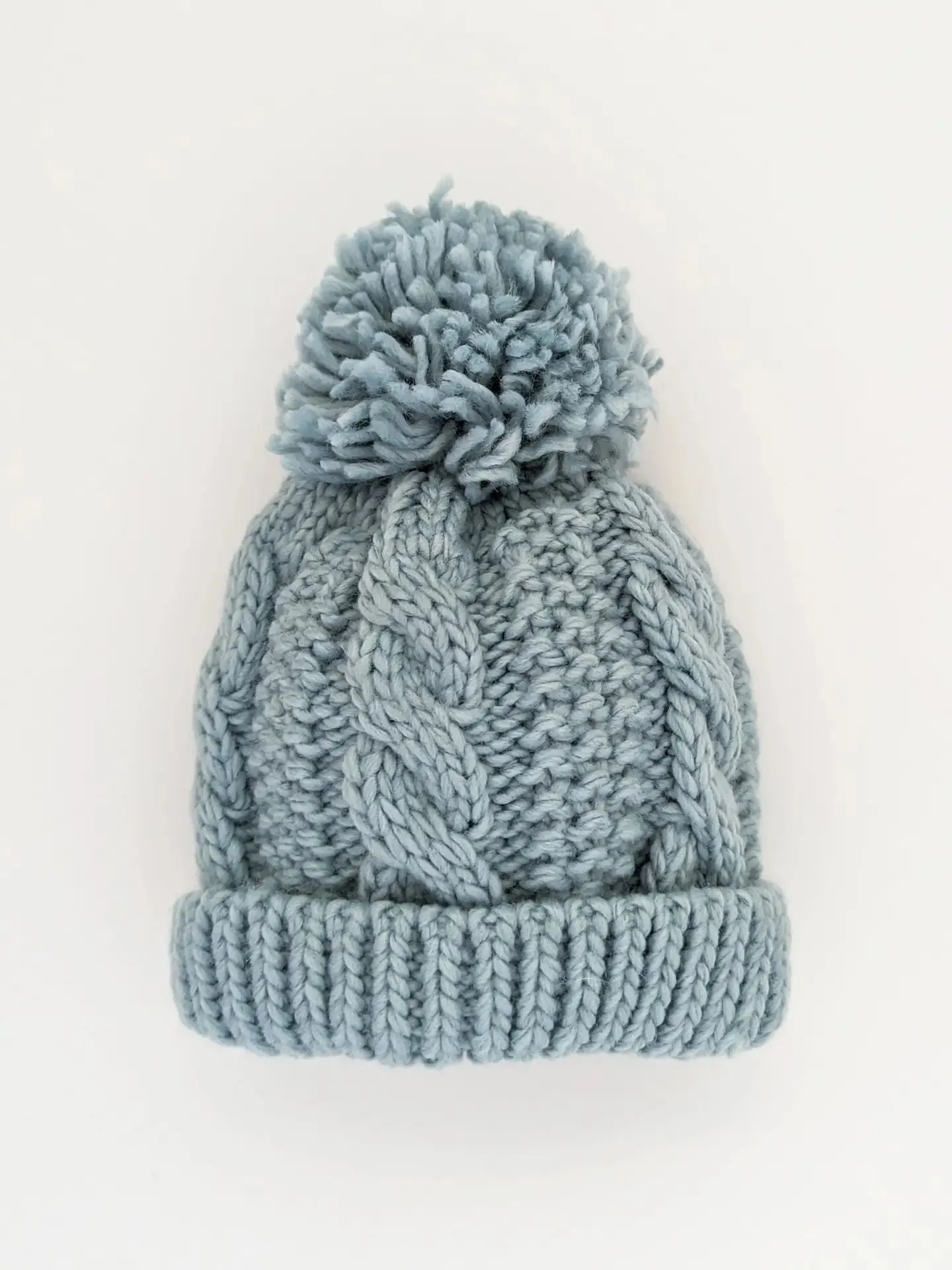 Surf Blue Cable Beanie Hat Baby & Kids