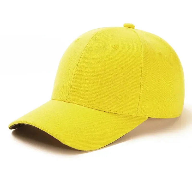 Unisex Cap Casual Plain Baseball Cap Adjustable Snapback Hats For Women Men Hip Hop Cap Street Dad Hat
