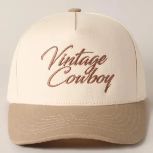 Vintage Cowboy Baseball Hat