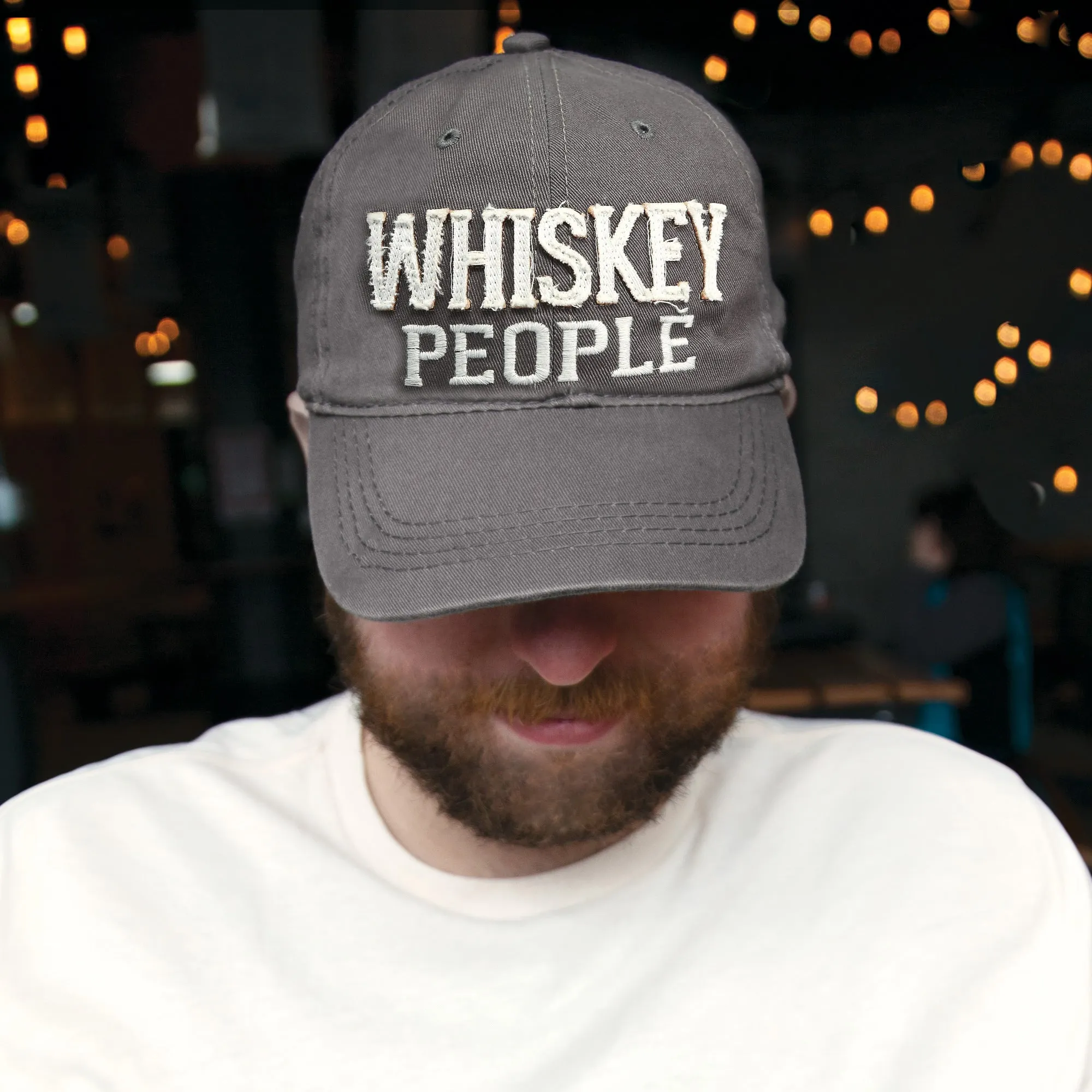 Whiskey People Dark Gray Adjustable Hat